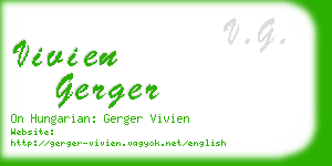 vivien gerger business card